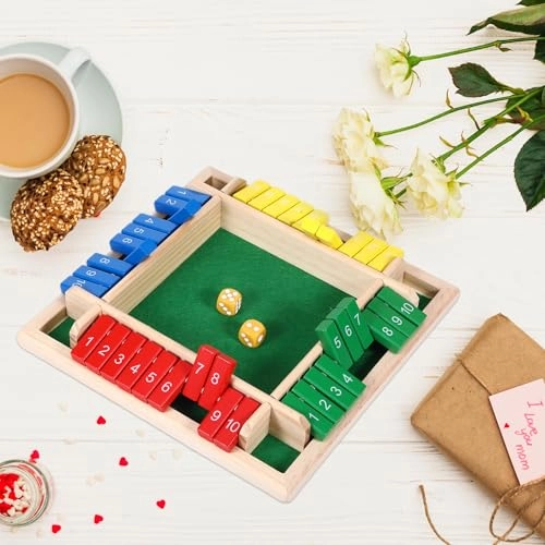 Shut The Box - Wooden Dice Game