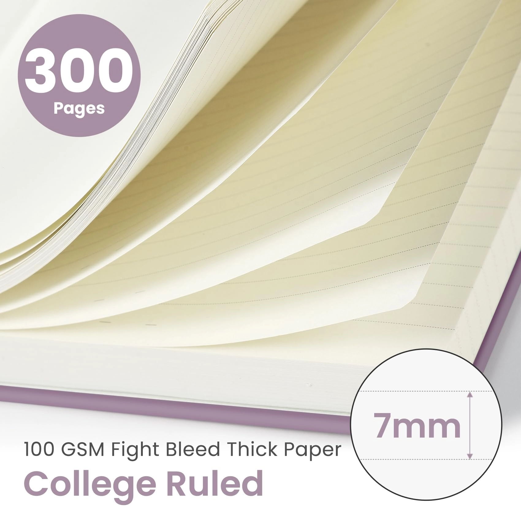 Spiral Notebook B5 Spiral - Lined 300 Pages