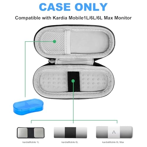 Kardiamobile Ekg Monitor Case - Black Waterproof EVA