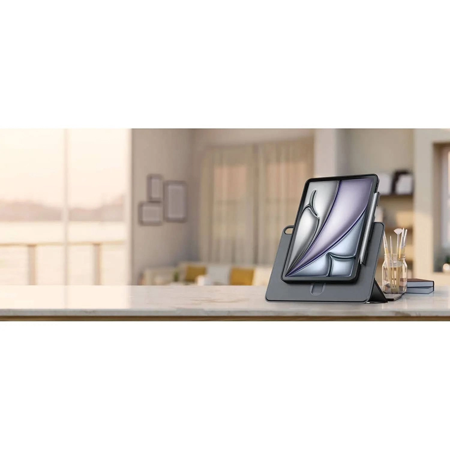 Detachable 360 Rotating Case with Pen Slot for iPad Air 13-inch