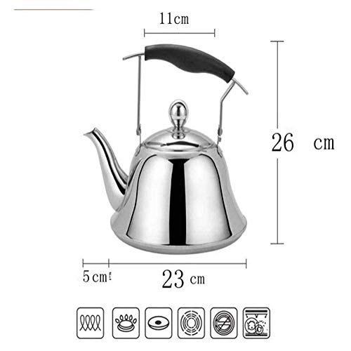 Stovetop Tea Kettle - Stainless Steel+nylon handle 2 Liters