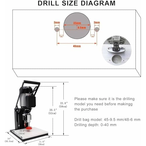 Portable hinge drill