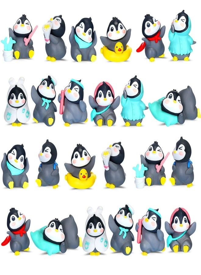 Macarrie Mini Penguin Figurines - 24 Pieces Birthday