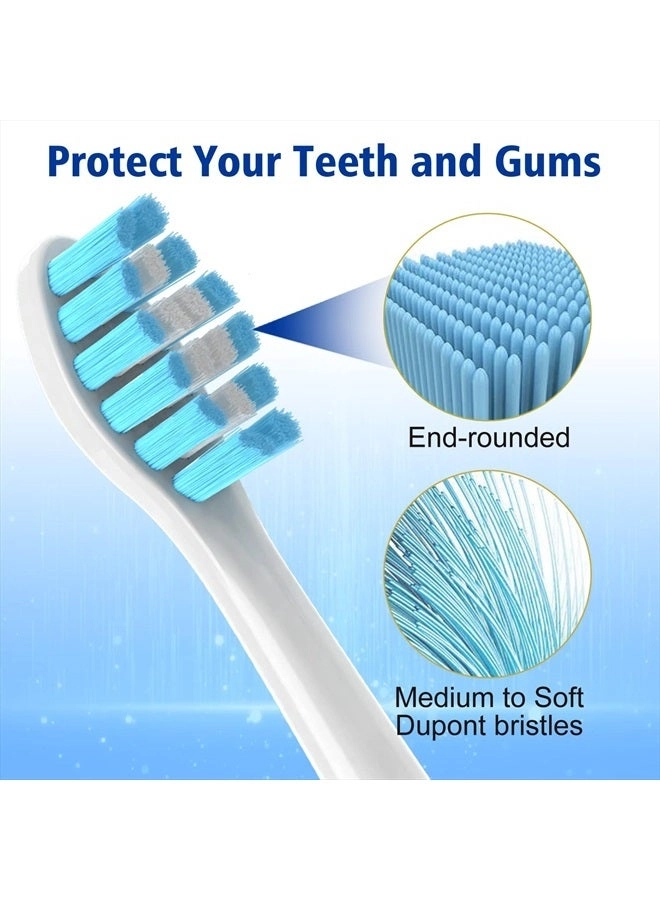 Toothbrush Heads - Philips Sonicare Clickon Compatible Medium Soft 8 Pack