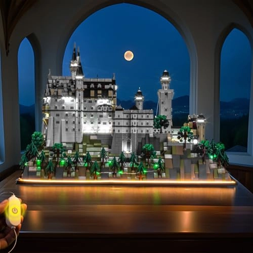 Light kit Compatible with Lego 21063 Neuschwanstein Castle Architecture - Multicolor Standard Version