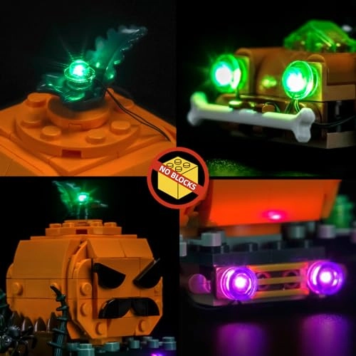 40822 Jack-O'-Lantern Pickup Truck - LED Light Set USB