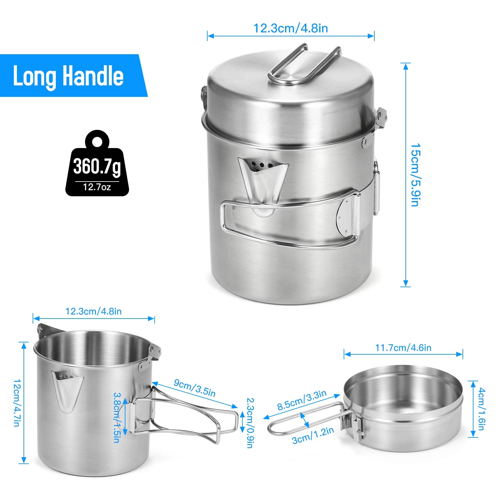 Camping Pot - 1.0 Count 1 Liters