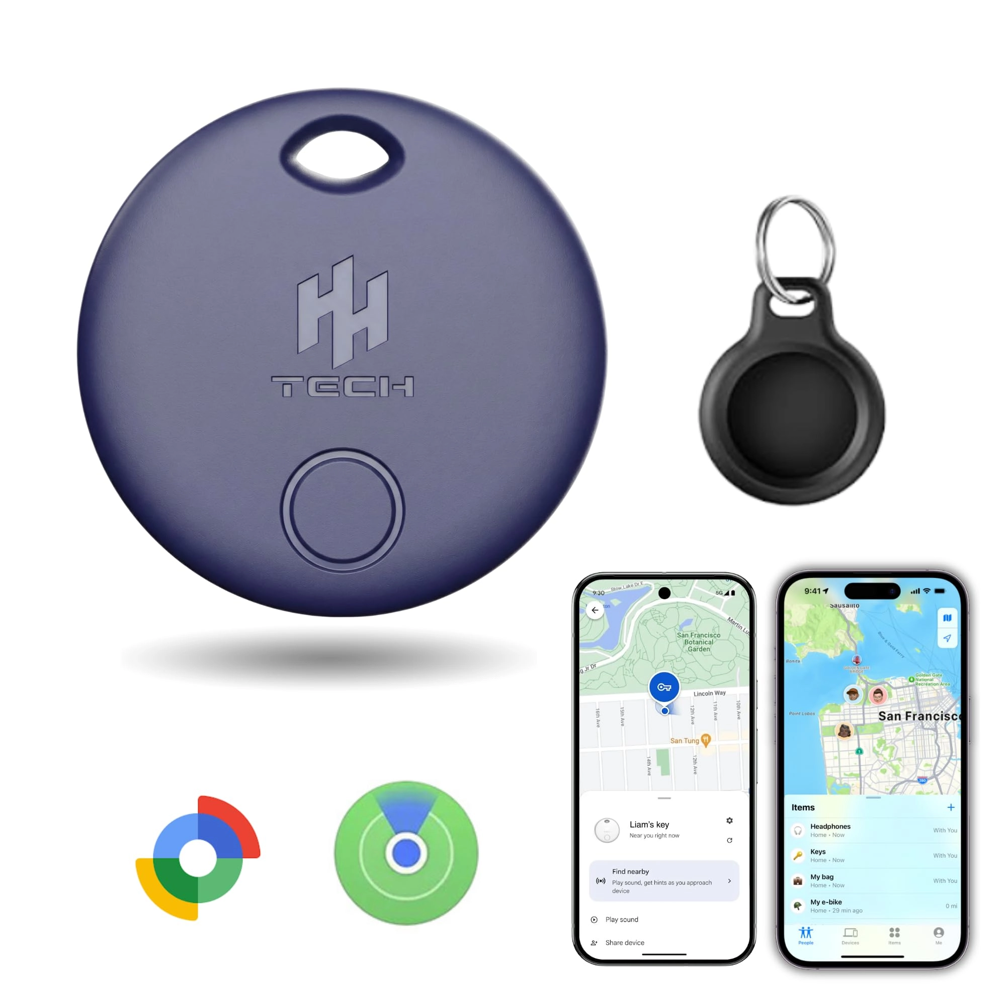 hh-tech Smart Tracker Tag Dual - Pack-1