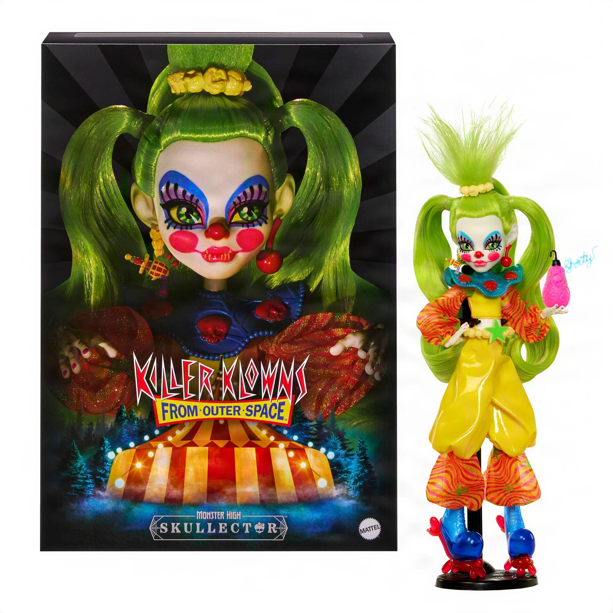 Mattel Skullector Shorty - Killer Klowns from Outer Space Collectible Multicolor