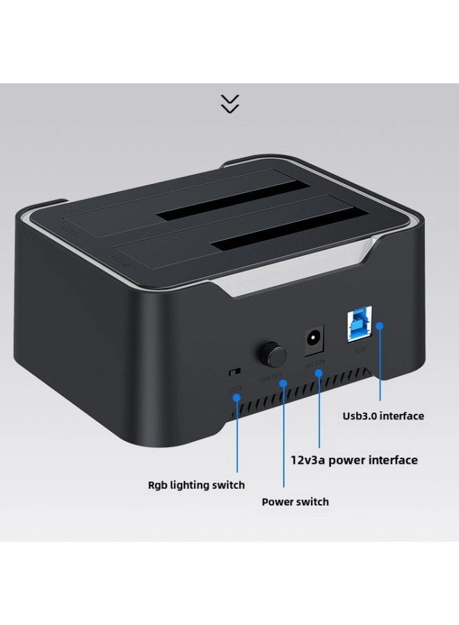 Dual-disk USB 3.0 Hard Disk Base