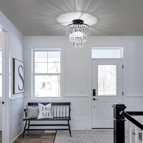 Modern Crystal Ceiling Light