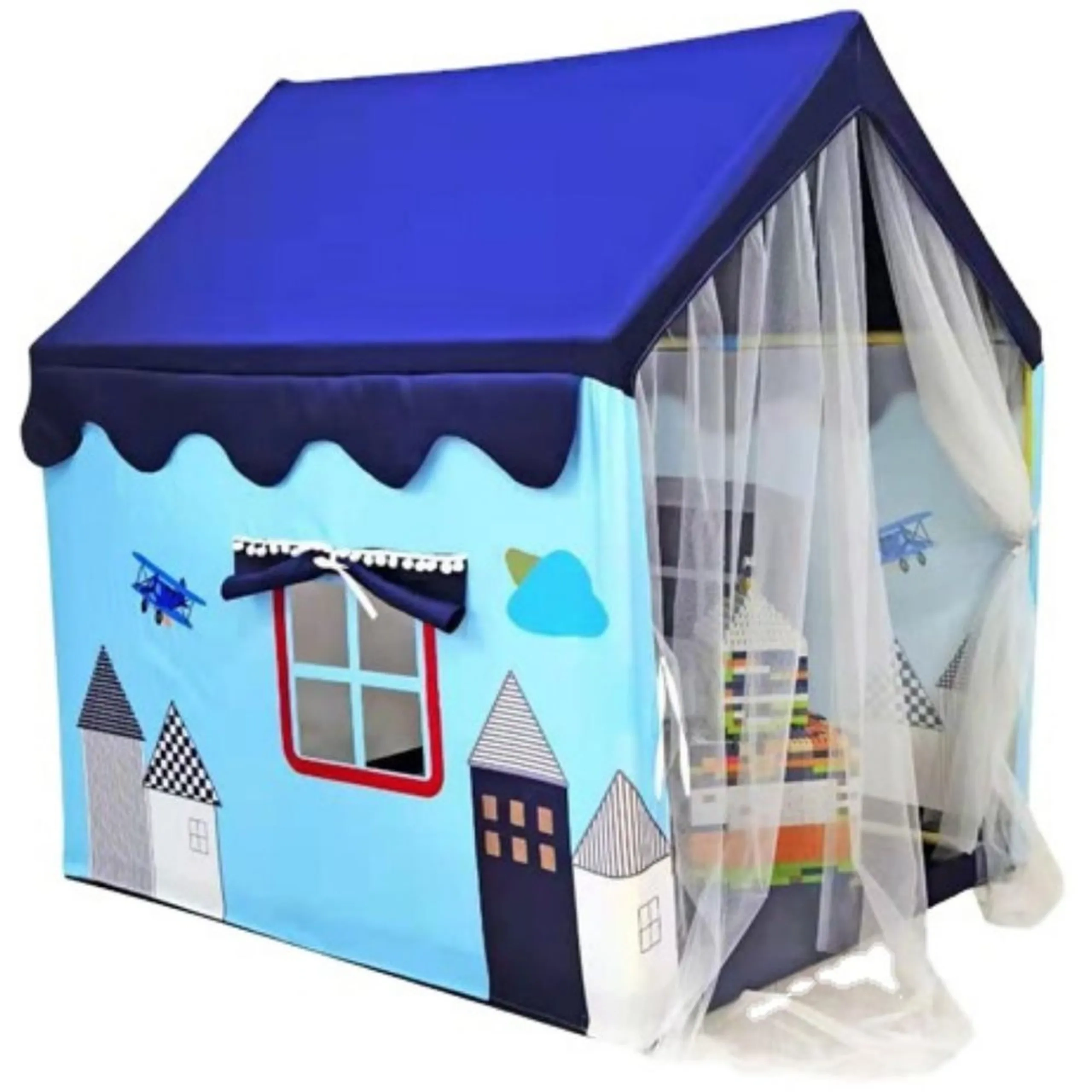 Little Angel Kids Play Tent House With Curtains