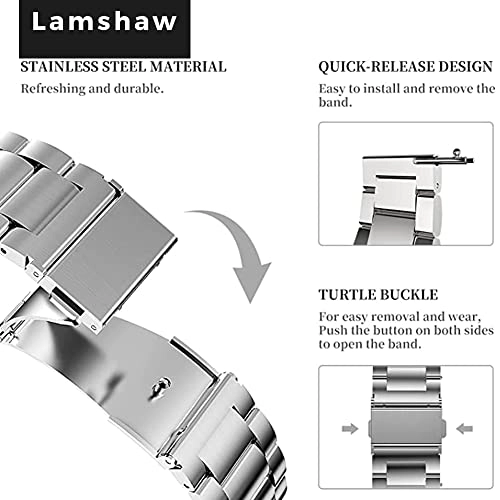 Watch Band for HOLALEI ZL80 2.01" - Stainless Steel Silver