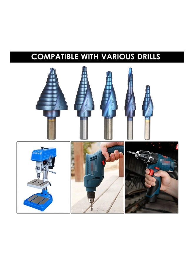 Drill Bit Set - Steel 5-Piece