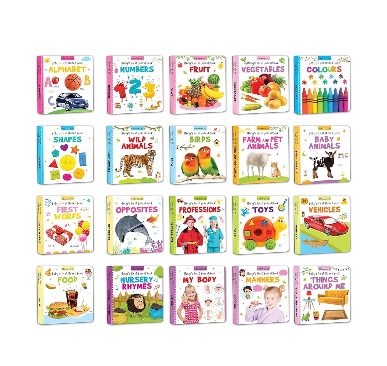 Baby’s First Board Books - Suitable for 3 Years & above 20 pieces