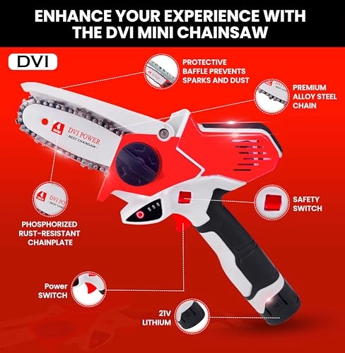 Mini Chainsaw - Cordless 4 Inch 14.4v