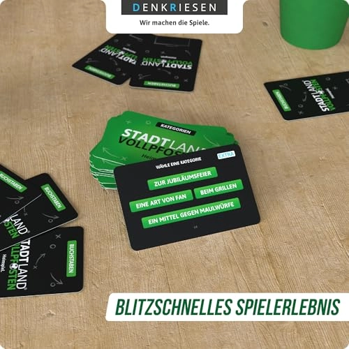 Stadt Land Vollpfosten: Football Edition - Card Game (German)