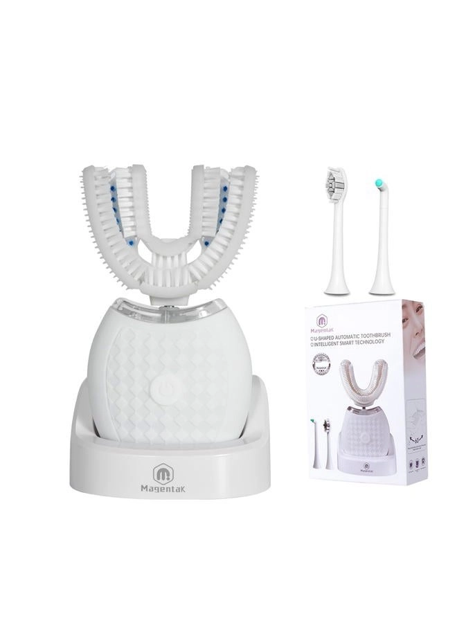 U Shaped Toothbrush - 360 Degree 23760 Nylon Bristles 3 Modes