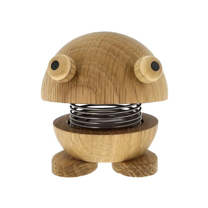 Hoptimist Frog Decorative Figure - Oak