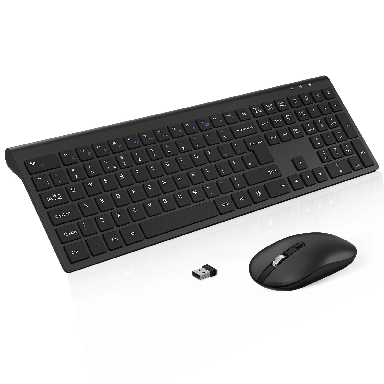 Wireless Keyboard Mouse Combo - UK Wireless