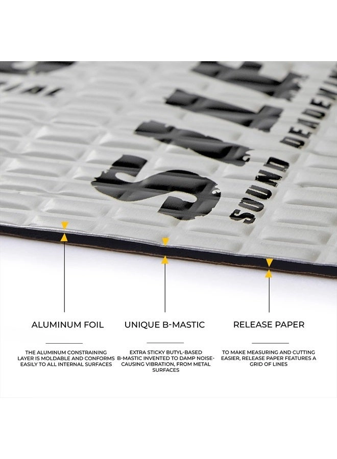 Car Sound Deadening mat - 80 mil (2mm) 36 sqft