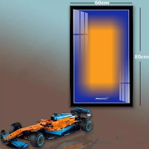 Lego Display Wallboard (42141) - 80 x 50 cm Acrylic Wall Mount