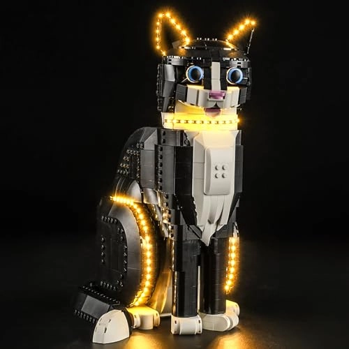 LED Light for LEGO Ideas Black and White Cat 21349
