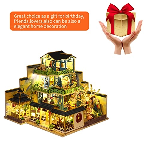 3D Wooden Assembly Dollhouse - Paper Wood P013-zy