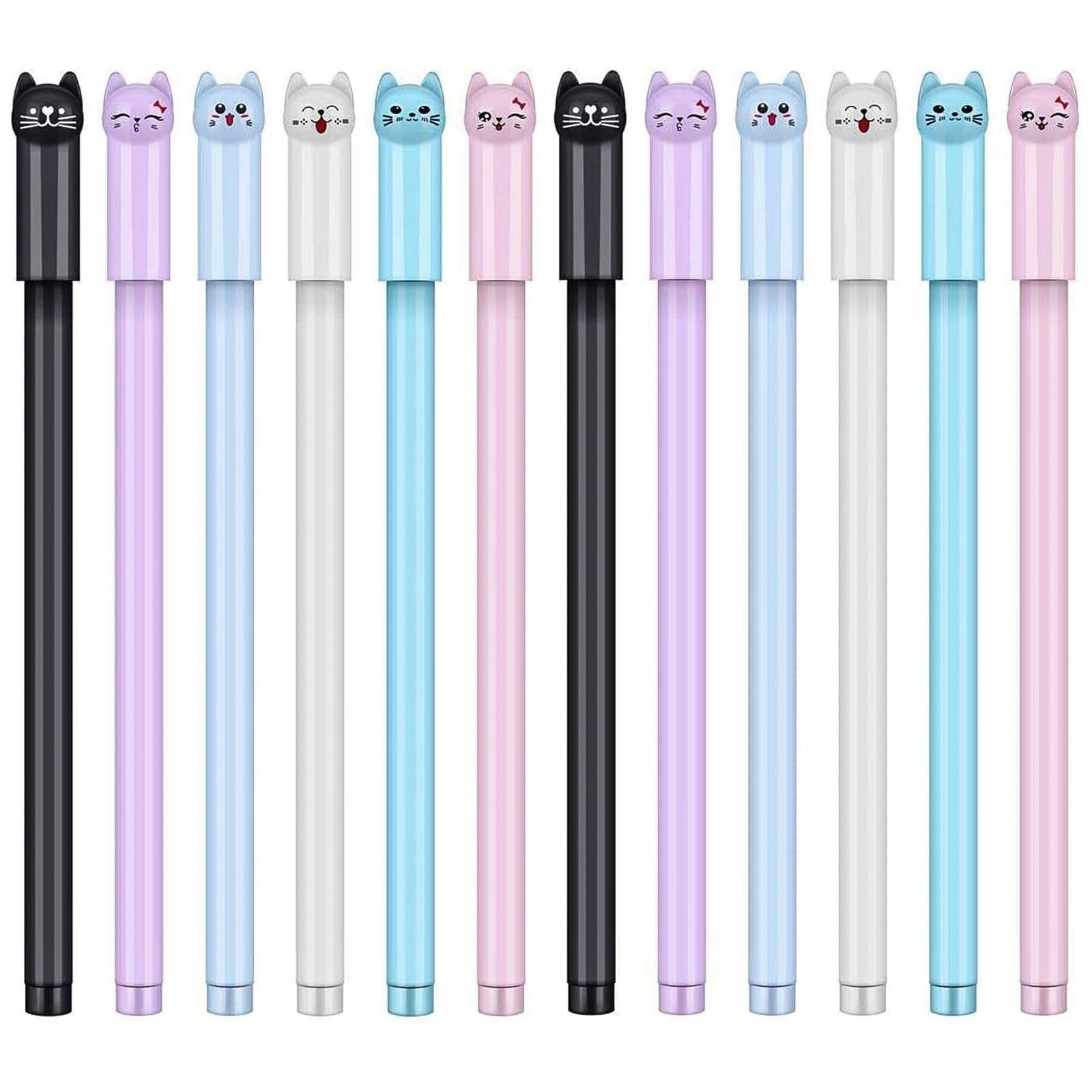Tbestmax Cute Cat Pen - 48 Pcs 0.38mm