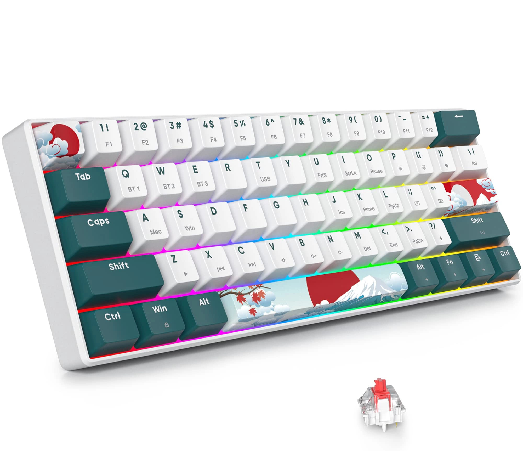 60% Wireless Mechanical Keyboard -  Wired/Wireless