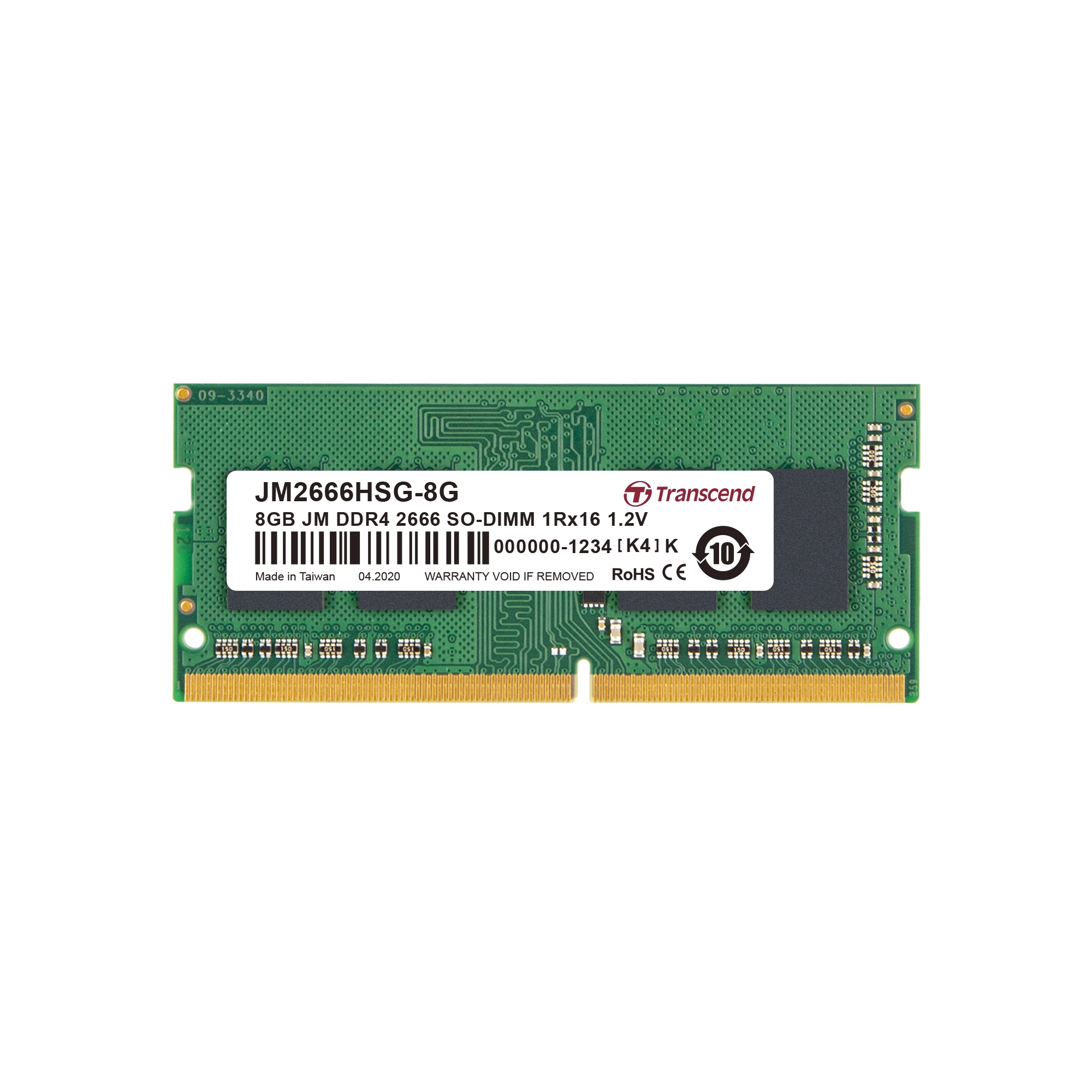 JetRam - 8GB 3200MHz SODIMM DDR4