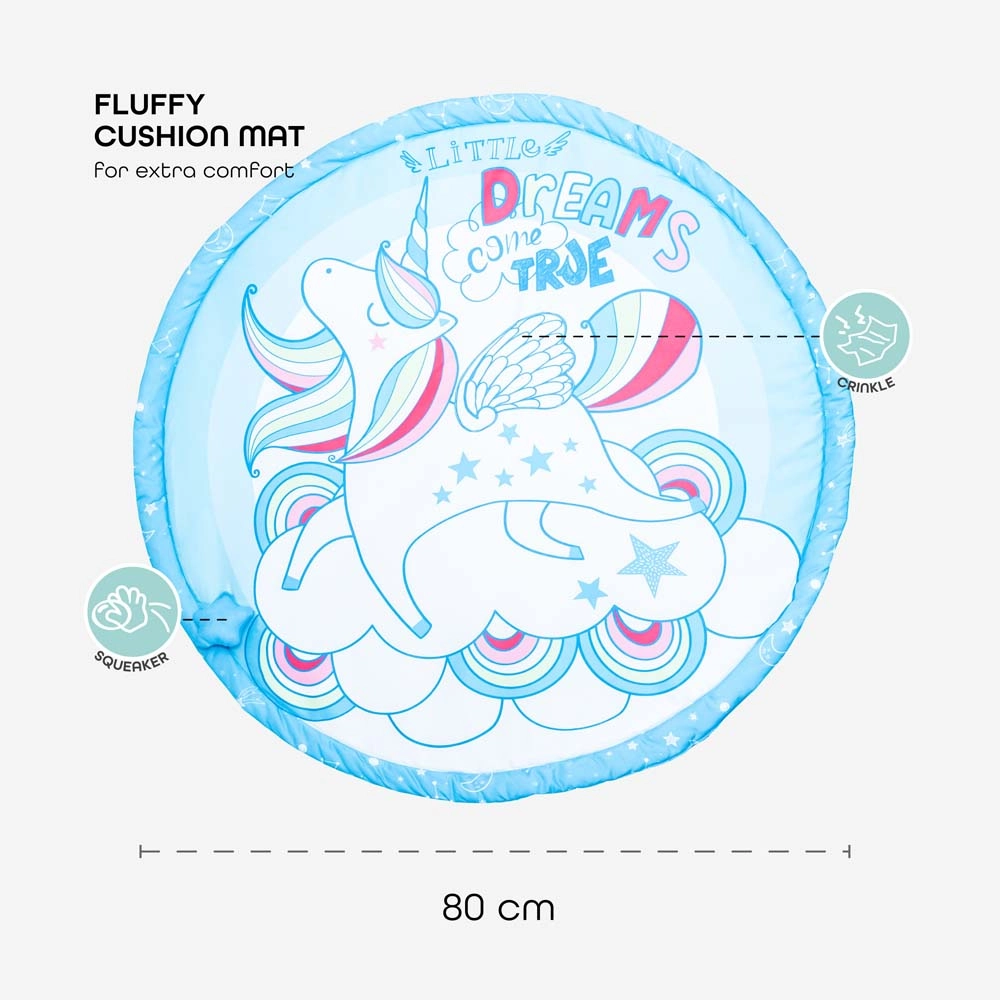 Perky Baby Playmat & Activity Gym - Unicorn 0 month