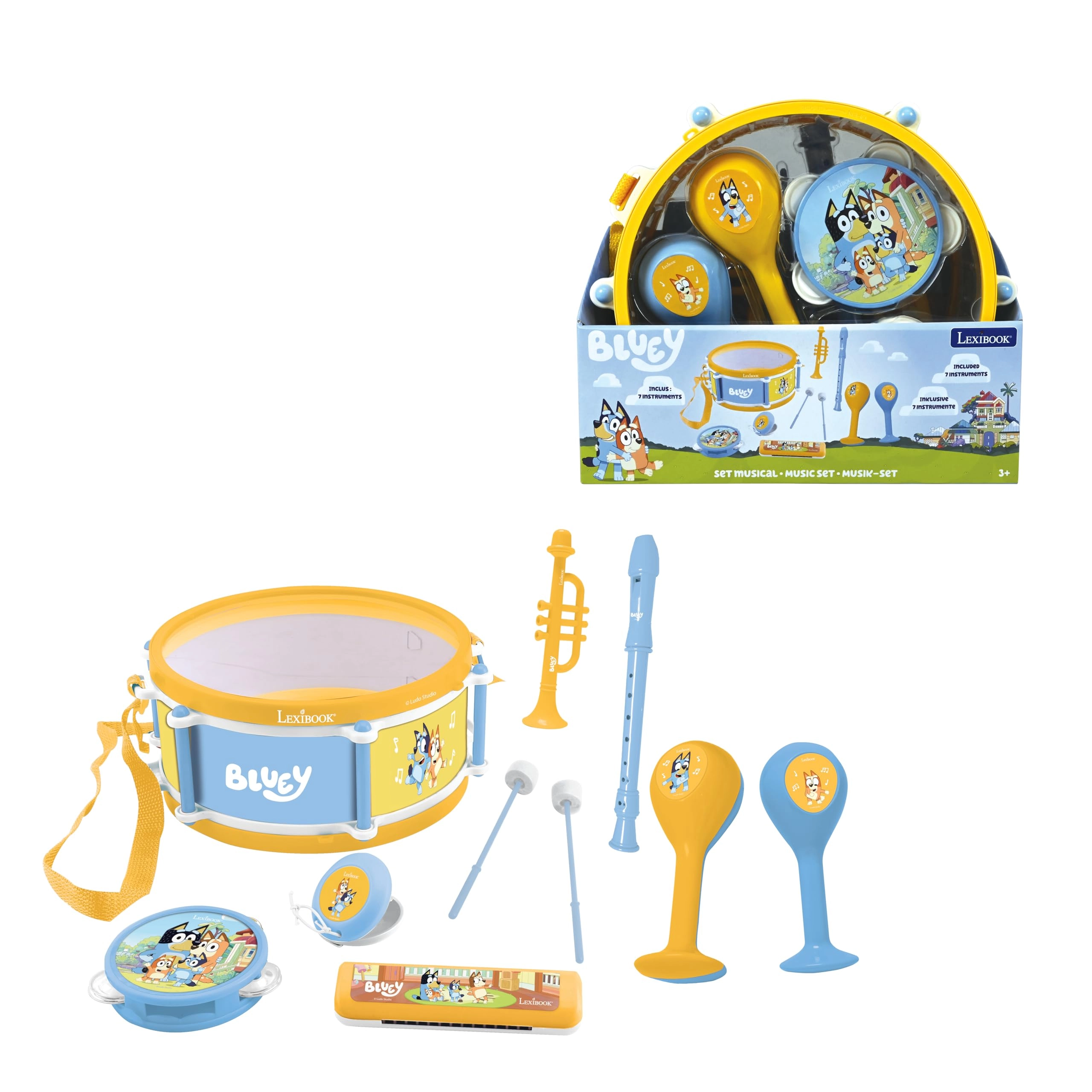 Lexibook Bluey 7-Piece Musical Toy - 3 years+