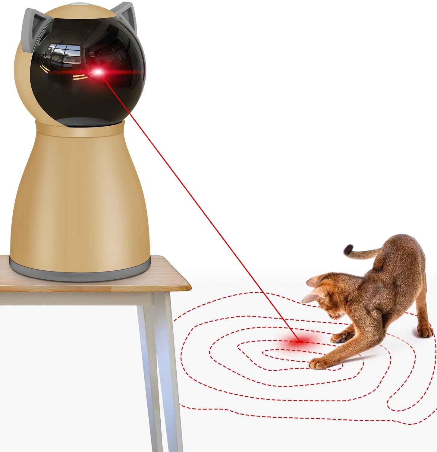 Shanghaimuyezhoukejiyouxiangongsi Valonii Cat Laser Toy M05 Cats - All Life Stages