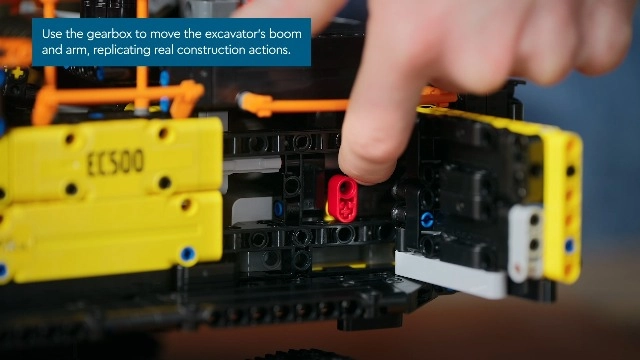 Technic Volvo EC500 Hybrid Excavator (42215) - Motorised Battery-powered Motor