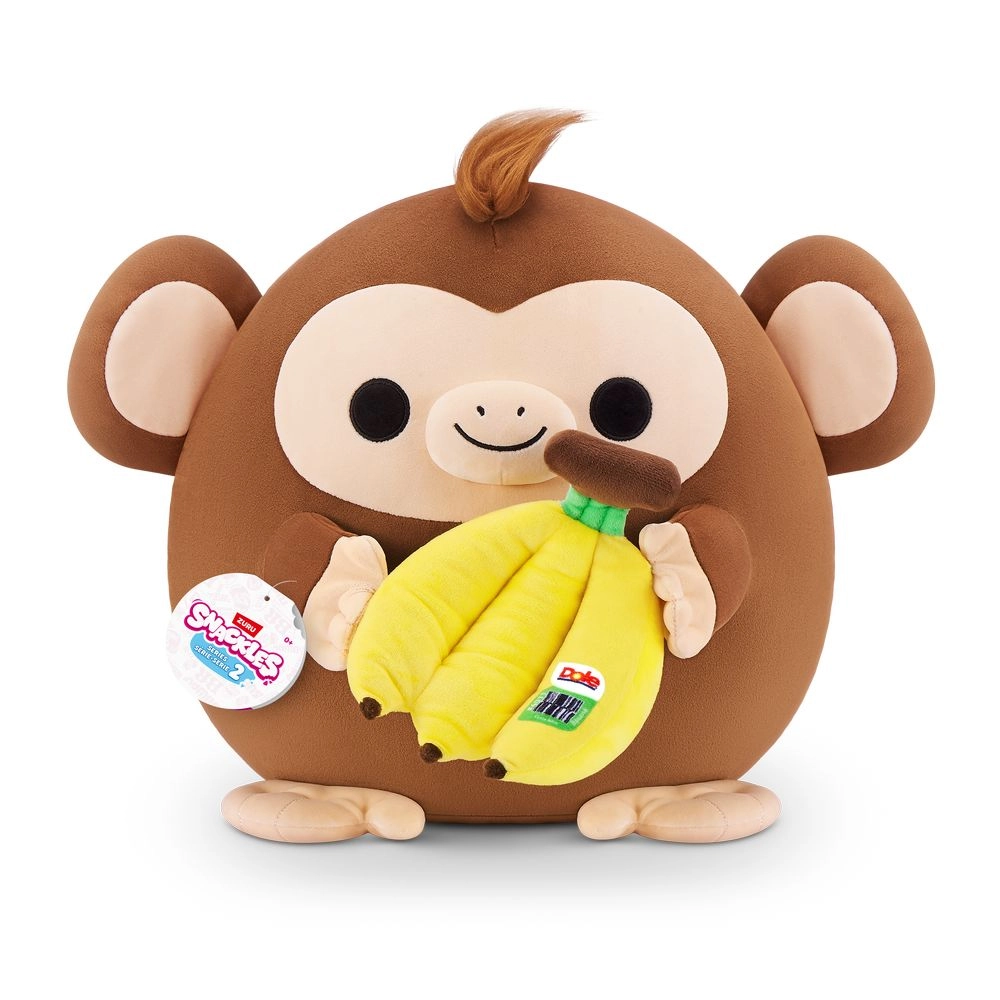 SNACKLES Riko The Monkey And Dole 40.6 cm Plush