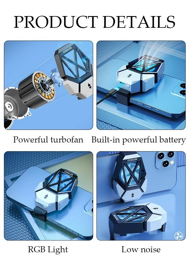 Phone Cooler - Fast Cooling Fan for iPhone Android
