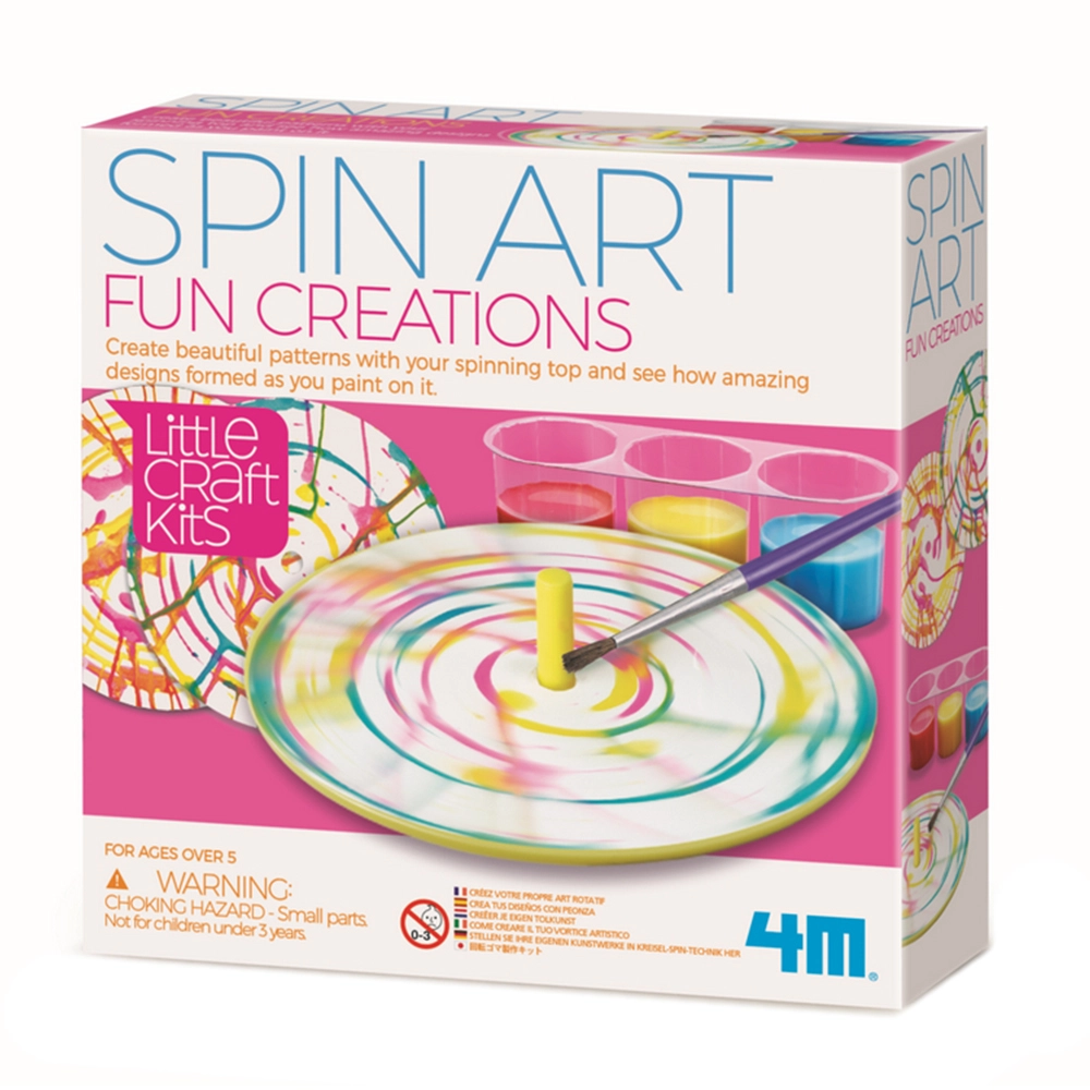 4M Little Craft Spin Art Fun Creations - Spin Art Kit 5+ years