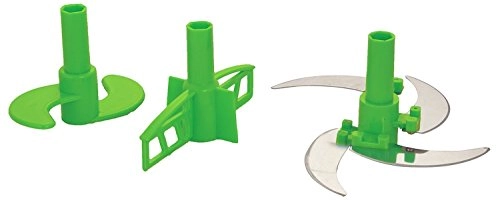 Manual Food Processor - 9 Stainless Steel Blades