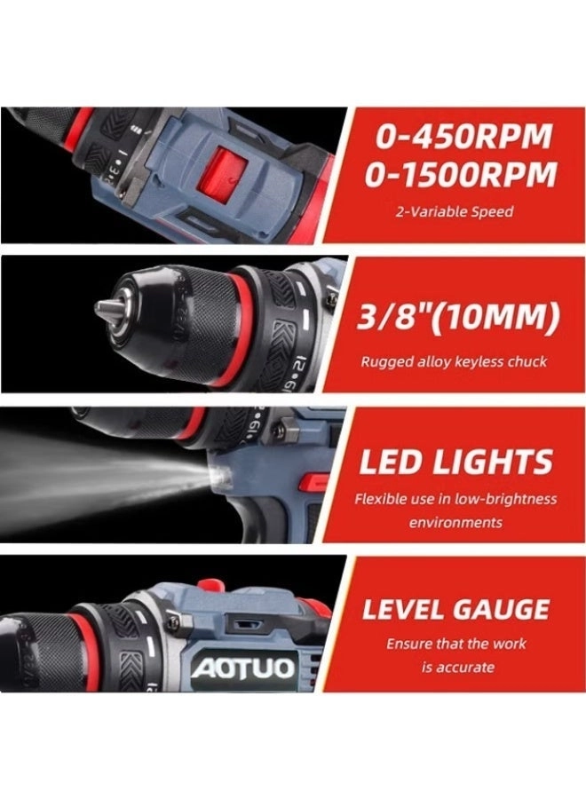 Cordless Drill Set - 4.0Ah 18V