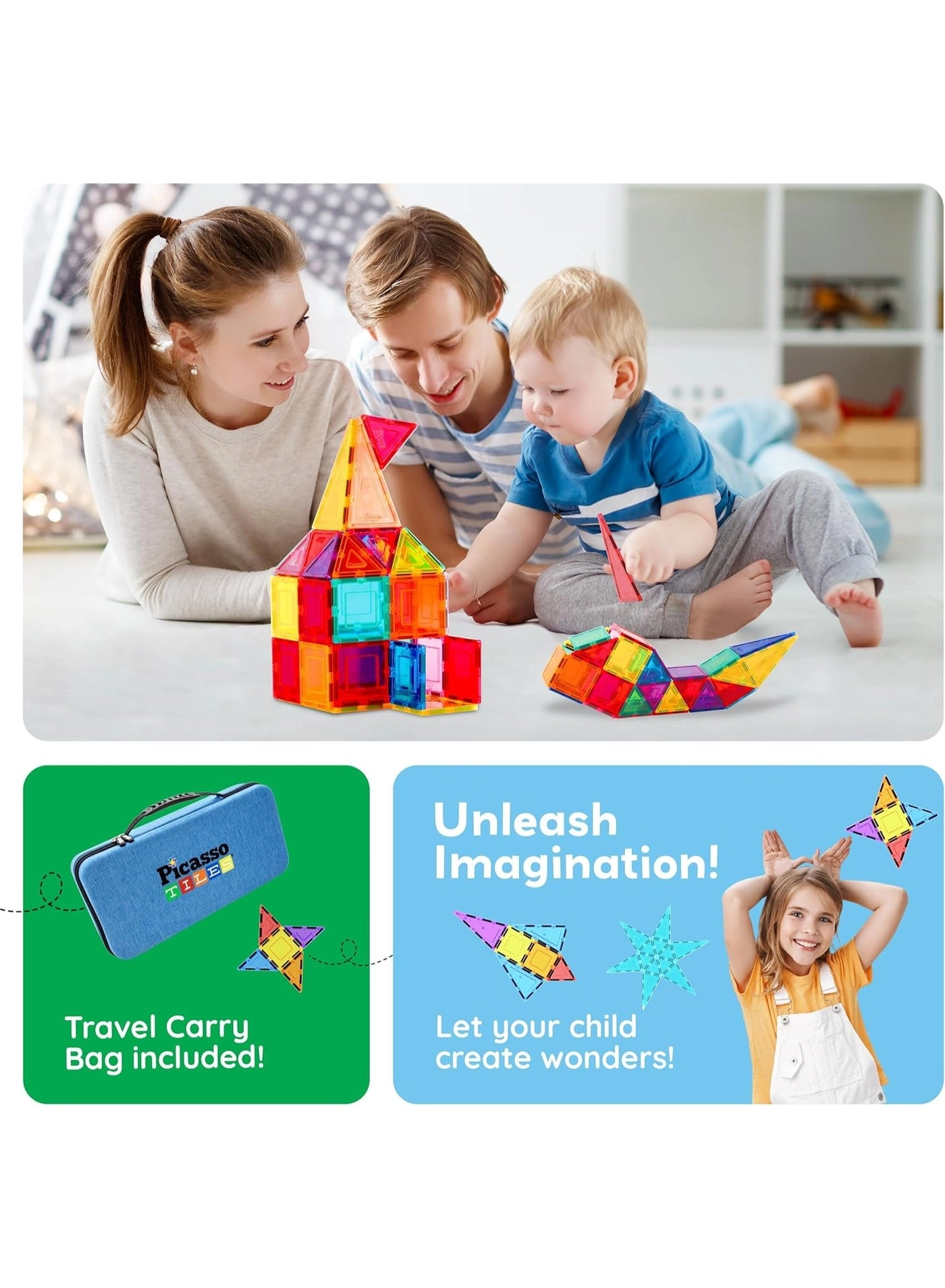 Magnetic 3D Blocks - Architecture 101 pcs