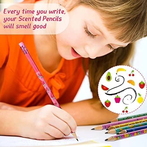 40 Pieces Scented Pencils