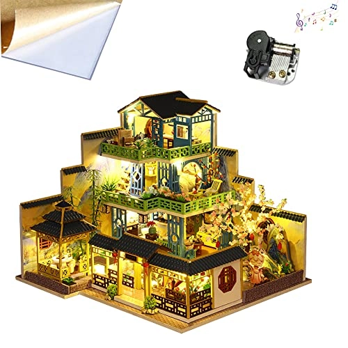 3D Wooden Assembly Dollhouse - Paper Wood P013-zy