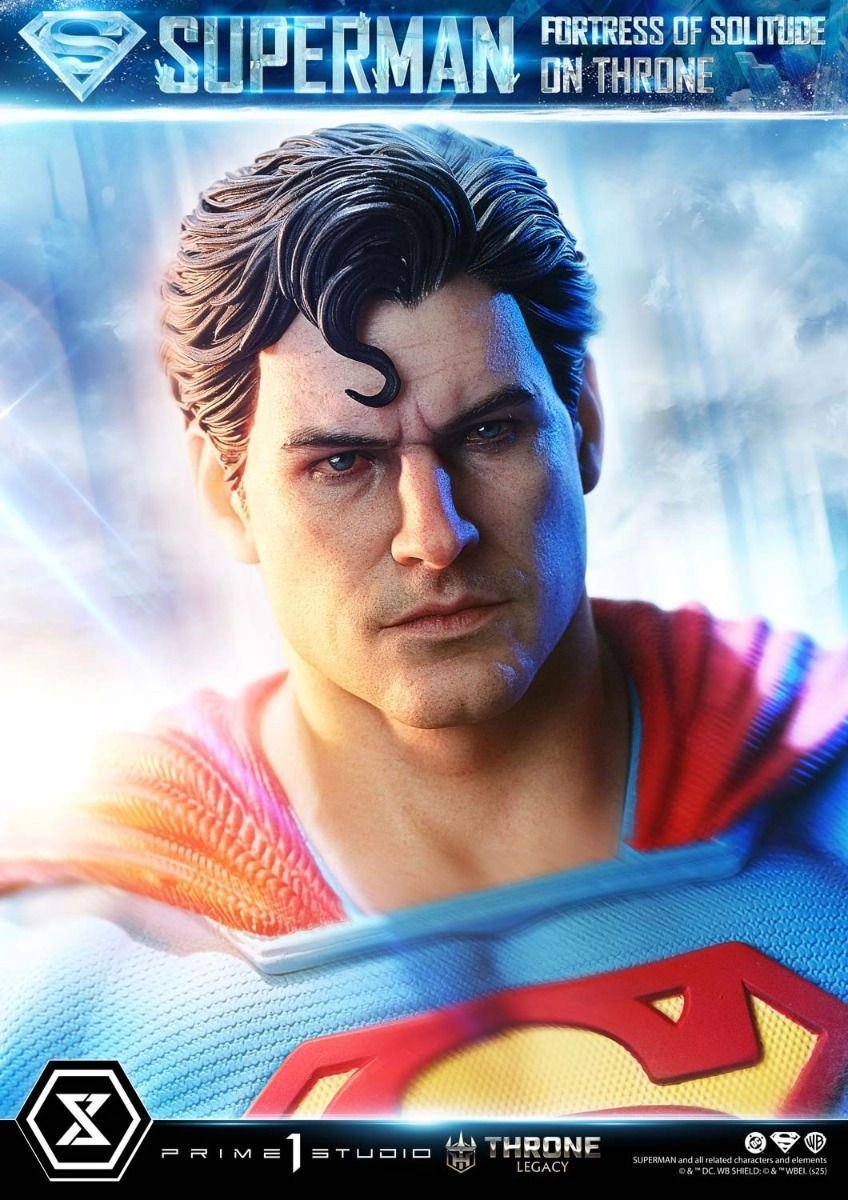 Superman Fortress of Solitude on Throne - Statue