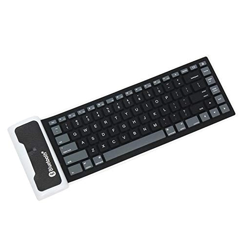 Foldable Waterproof Universal Portable Bluetooth Wireless Soft Silicone Keyboard - EN Wireless