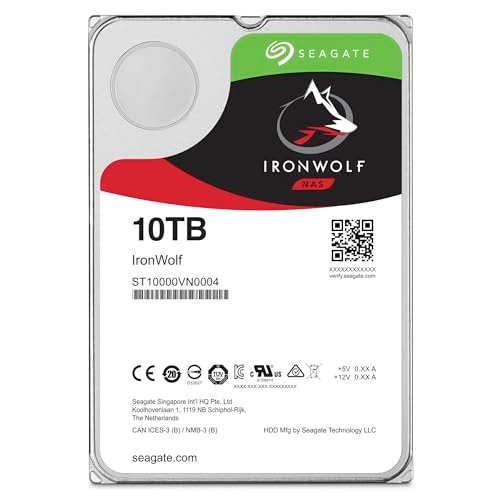 IronWolf 3.5" 7200rpm 256MB SATA 6Gb/s (ST10000VN000) - 10TB