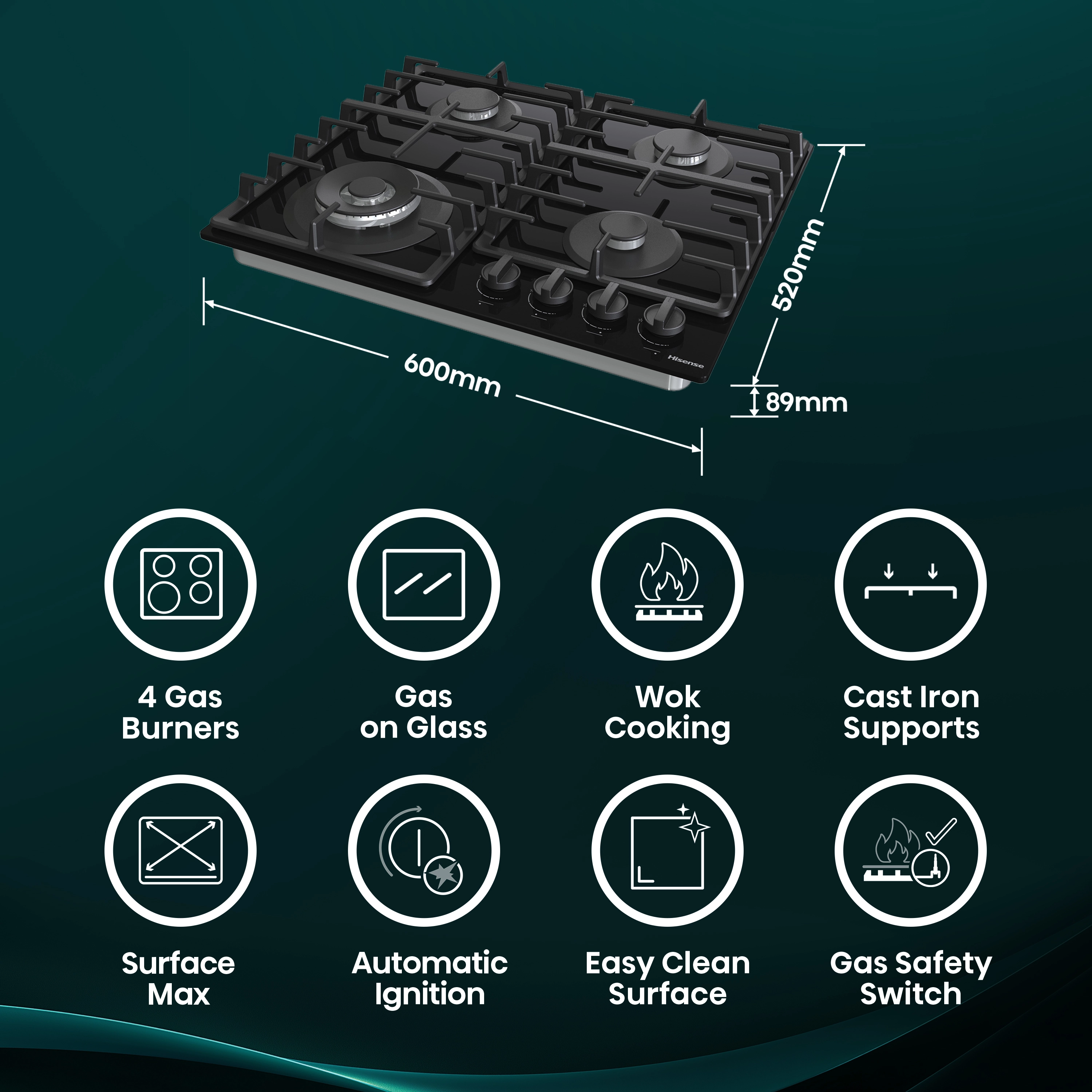 GG663BHF Gas hob