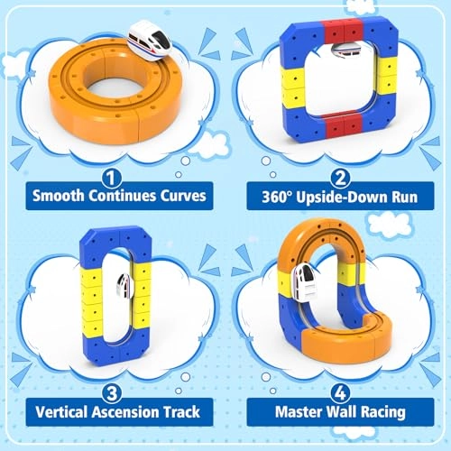 3D Anti-Gravity Train Set - 1:64 58 PCS