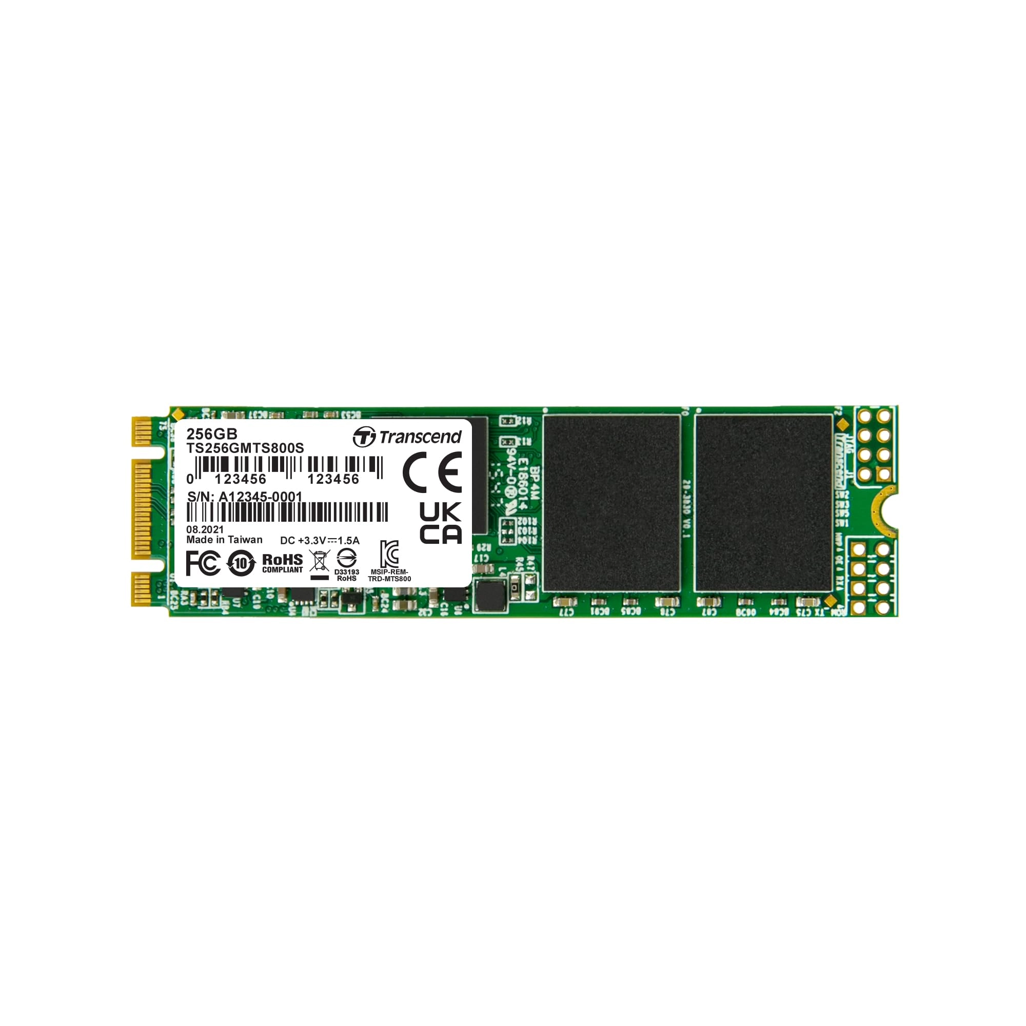 Transcend MTS800 - 256GB Type 2280