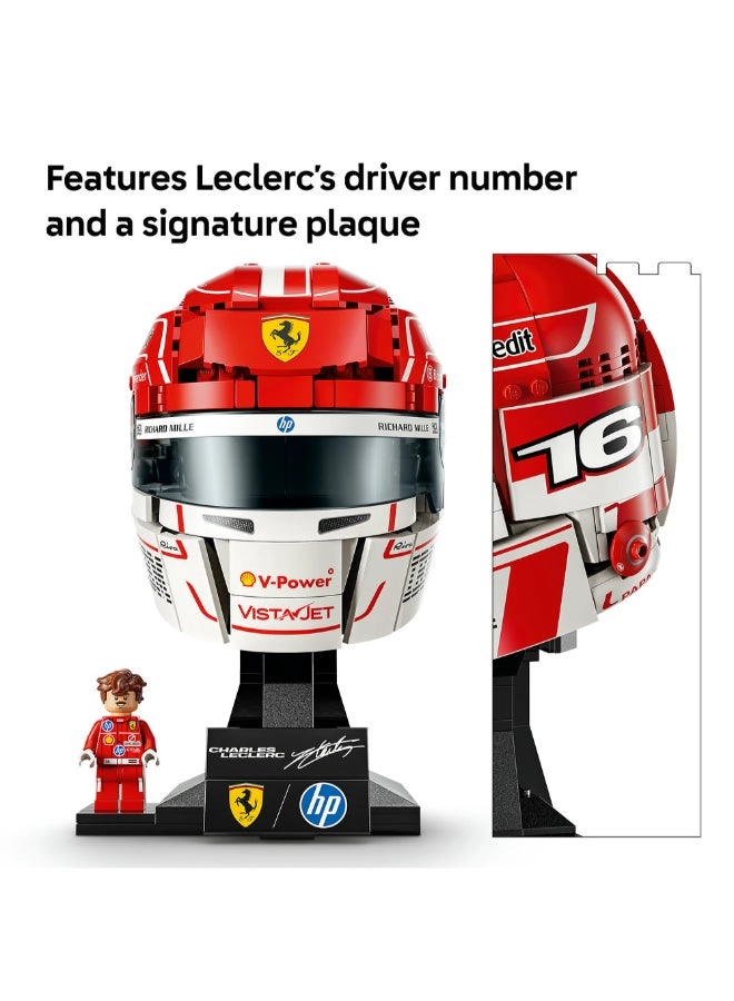 Scuderia Ferrari HP Charles Leclerc Helmet (43014) - Collectible Minifigure Display